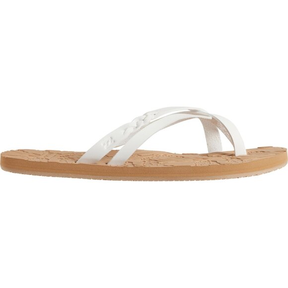 NEW Billabong June Flip Flops For Women in white 253 - Picture 2 of 6